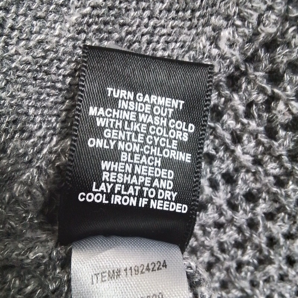 Torrid Cardigan Womens Size L Marble Gray White Open Front Longline Sweater - Picture 11 of 12